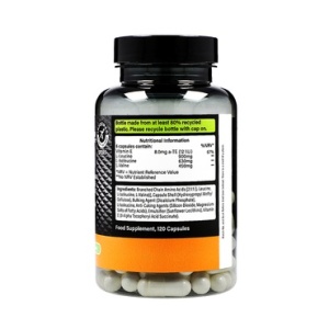 HB BCAA Aminoacizi Ramificați 120 capsule, Holland and Barrett - Img 2