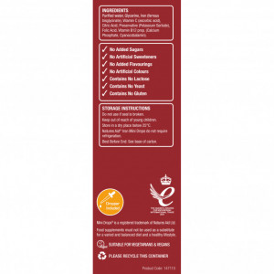 NaturesAid Fier Picaturi pentru copii (Mini Drops Iron) 50ml doza