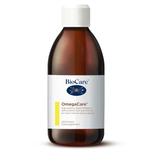 OmegaCare Ulei de Pește Lichid Concentrat de Înaltă Puritate 225ml, BioCare