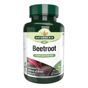 Sfeclă Roșie Concentrată 4620mg, Natures Aid 60 capsule vegane