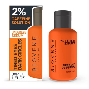 TIRED EYES 2% Caffeine Under Eyes Serum Treatment 30ml, Biovene Cosmetics