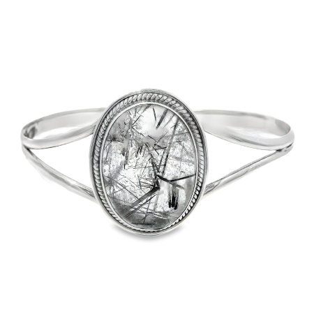 Bratara Argint Fixa Quartz Rutilat Kollam