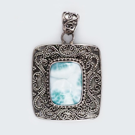 Pandantiv Argint realizat manual Larimar Timur