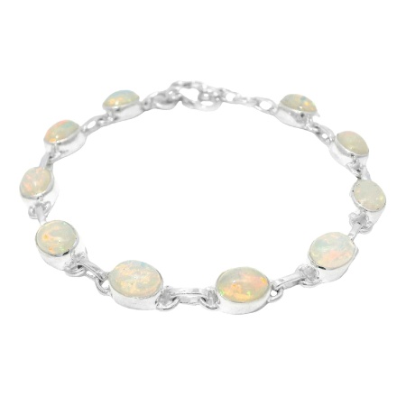 Bratara Argint Opal Australian Ajmer