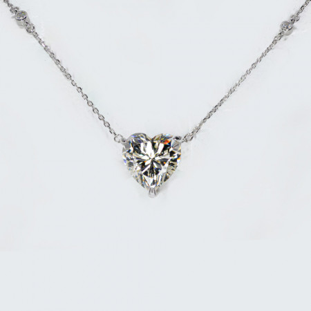 Colier Argint Zirconia Audrey Alb Cald