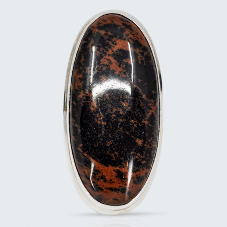 Inel Argint Obsidian Brun Supriya