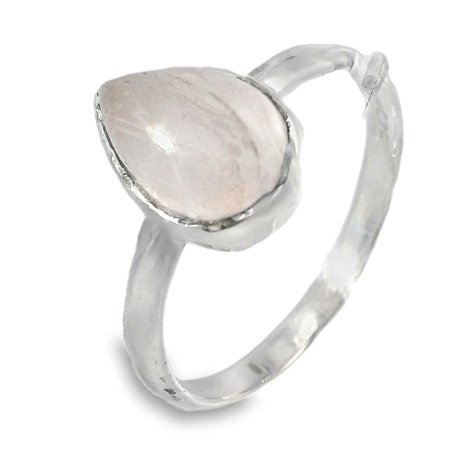 Inel Argint Quartz Roz Iksha
