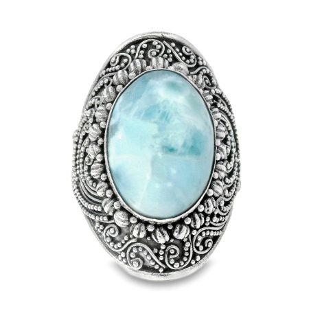 Inel Argint realizat manual Larimar Meilani