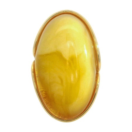 Inel Argint suflat in Aur 585 Chihlimbar Paulina