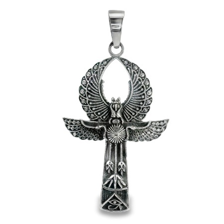 Pandantiv-Cruce Ankh Argint Unisex Egyptian Liberation