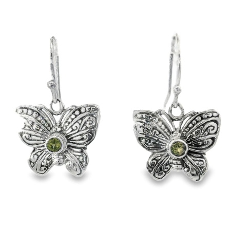 Cercei Argint realizati manual Peridot Mirza