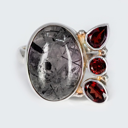 Inel Argint Quartz Rutilat Ojal