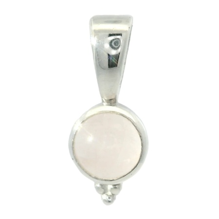 Pandantiv Argint Quartz Roz Zoe