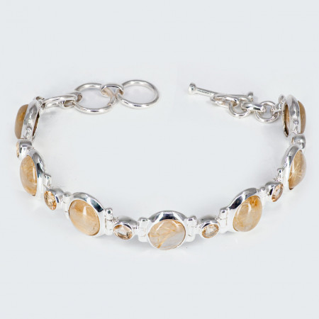 Bratara Argint Quartz Rutilat Dayani