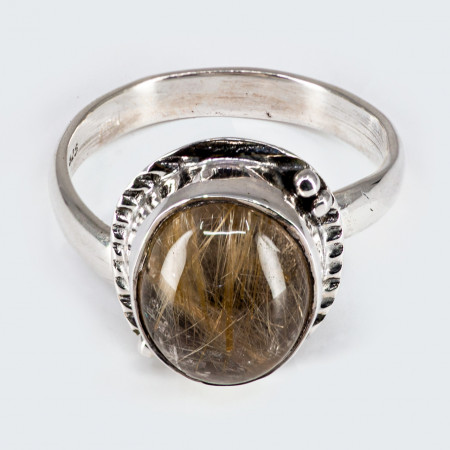 Inel Argint Quartz Rutilat Sajili
