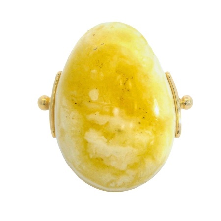 Inel Argint suflat in Aur 585 Chihlimbar Lucia