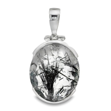 Pandantiv Argint Quartz Rutilat Kali