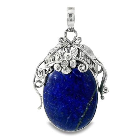 Pandantiv Argint Statement Realizat Manual Lapis Lazuli Nadeeka