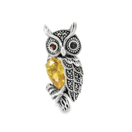 Brosa Argint cu Marcasite Amaranthe Gold
