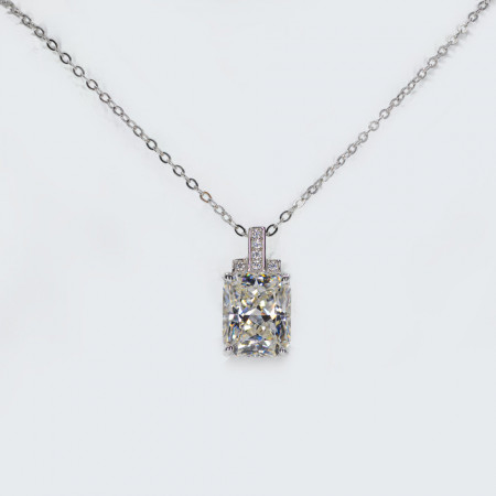 Colier Argint Zirconia Gabrielle Alb Cald