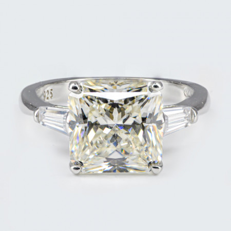 Inel Argint Zirconia Cecile Alb Cald