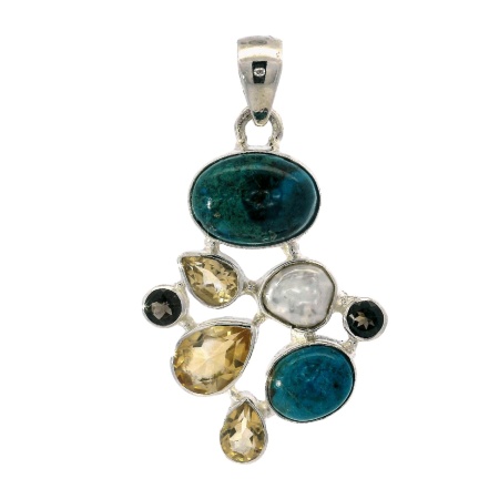 Pandantiv Argint Chrysocolla Rasya