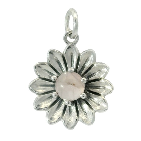 Pandantiv Argint Quartz Roz Aditis