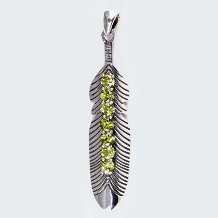 Pandantiv Argint realizat manual Peridot Buana