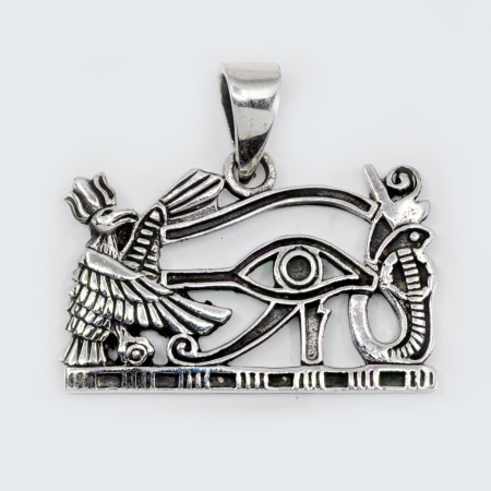 Pandantiv argint unisex Egyptian Eye of Horus