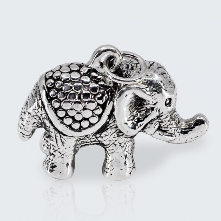 Pandantiv argint gol Lucky elephant