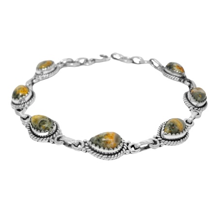 Bratara Argint Jasp Bumble Bee Devli