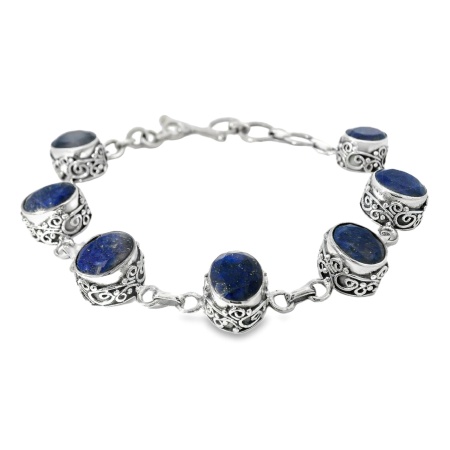 Bratara Argint Lapis Lazuli Bhilwara