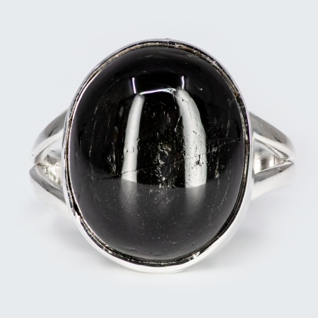 Inel Argint Safir cu Stea Neagra Sameer