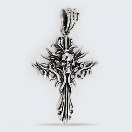 Pandantiv argint Unisex Skull Cross