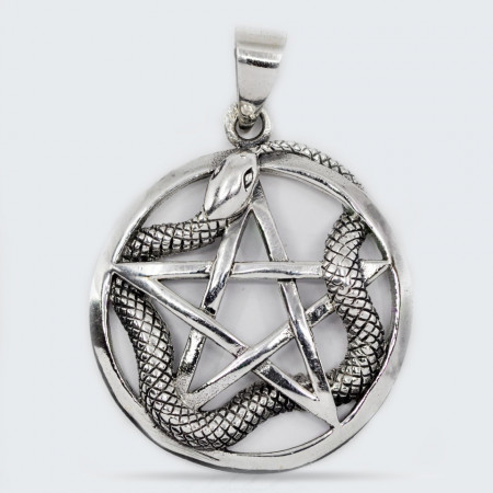 Pandantiv argint unisex Snake Origin