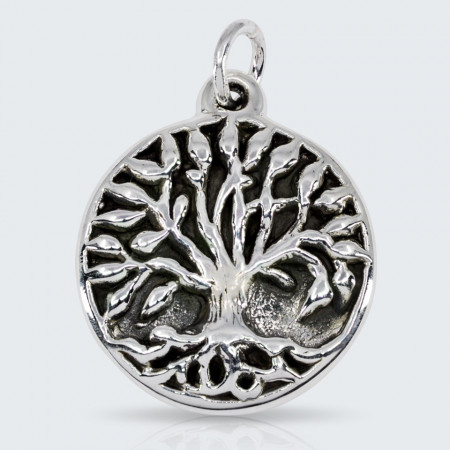 Pandantiv argint gol Tree of life