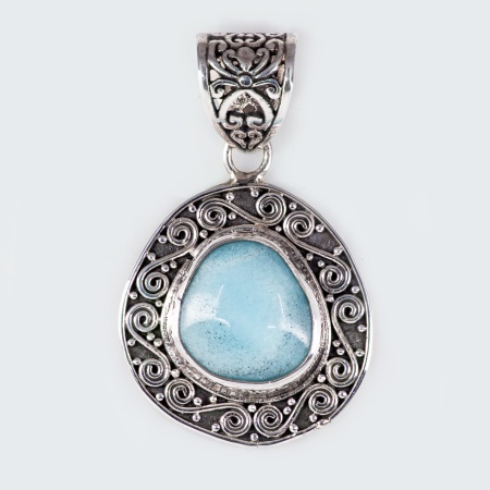 Pandantiv Argint realizat manual Larimar Annisa