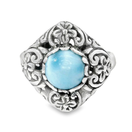 Inel Argint realizat manual Larimar Minaha
