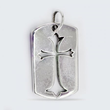Pandantiv argint Unisex Cross Tag