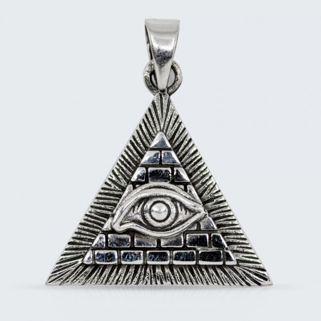 Pandantiv argint unisex Eye of Horus Pyramid