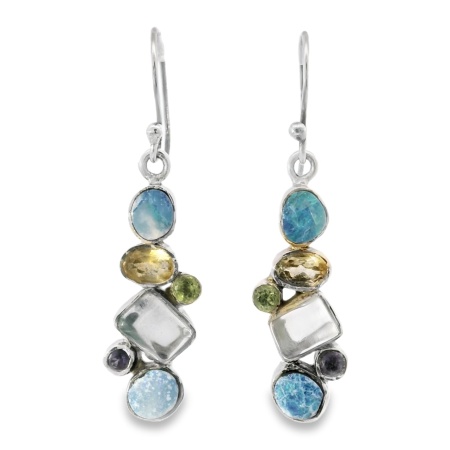 Cercei Argint Opal Australian Deepakala