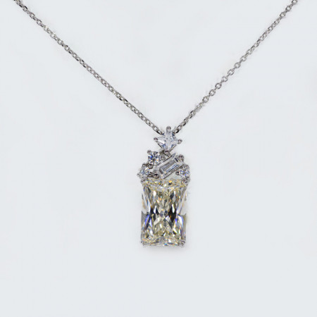 Colier Argint Zirconia Clemence Alb Cald