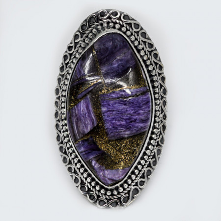 Inel Argint Copper Charoit Bilani