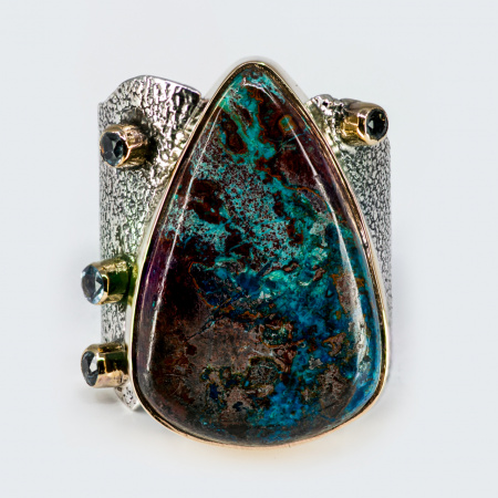 Inel Argint Shattuckite Mahrosh