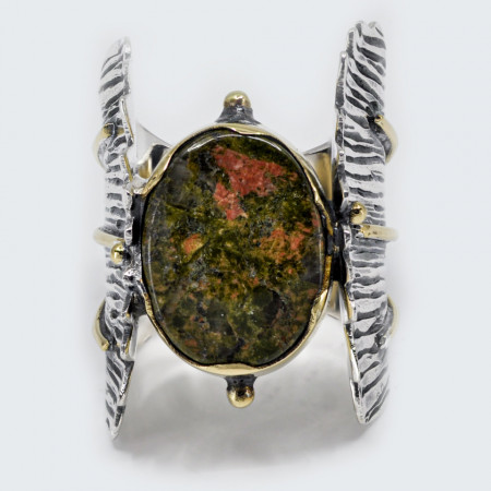Inel Argint Unakite Adya II