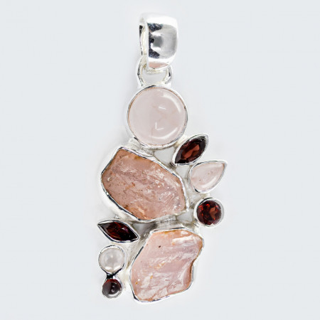 Pandantiv Argint Quartz Roz Ehani