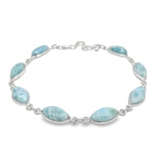 Bratara Argint Larimar Vanya