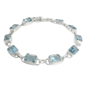 Bratara Argint Topaz Albastru Aneesha