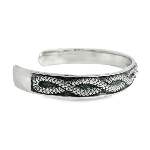 Bratara Fixa Argint Celestial Snakes - Img 2