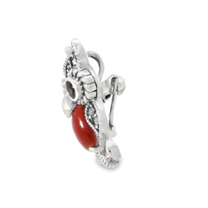 Brosa Argint cu Marcasite Alphosine Red - Img 3